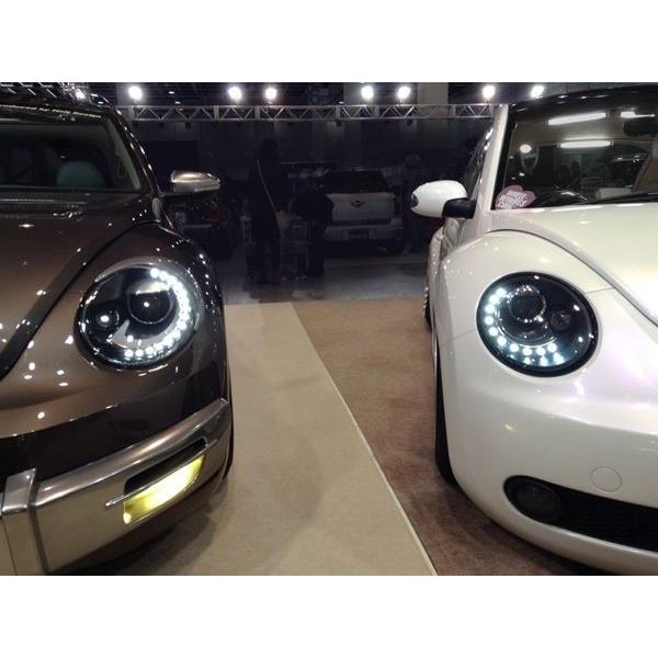 VW ニュービートル/'06- The Beetle-Look ヘッドライト/モーター付