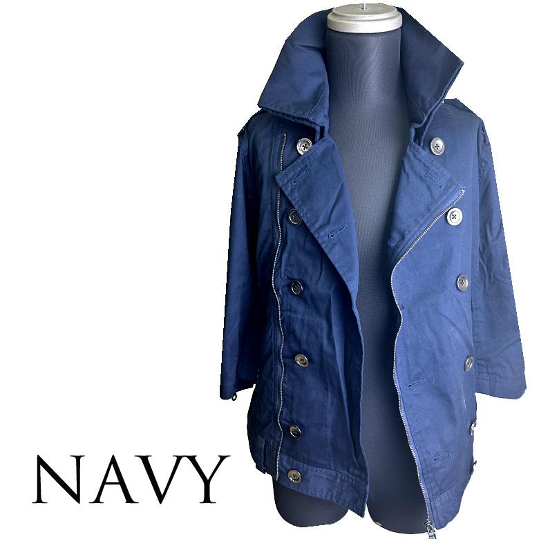 閉店セール】6分袖 ツイル素材 ナポレオンジャケット ジャケット