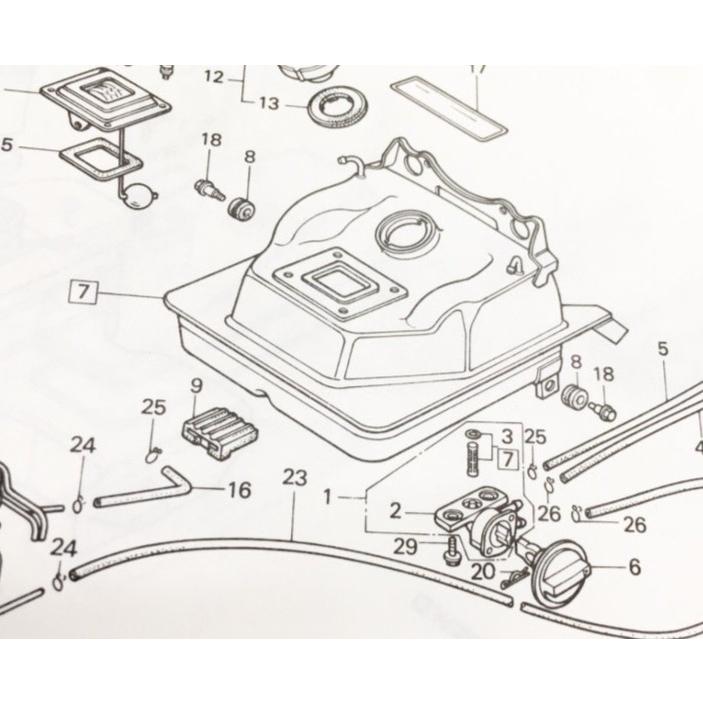 ホンダ（HONDA） モトコンポ (AB12) フューエルコック (ガソリン