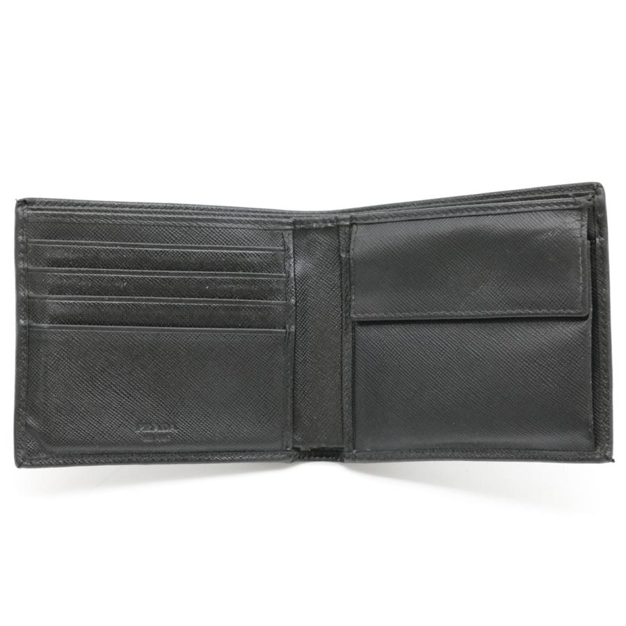 PRADA（プラダ） 二つ折り財布 2M0738 財布 ブラック 黒 メンズ 小銭