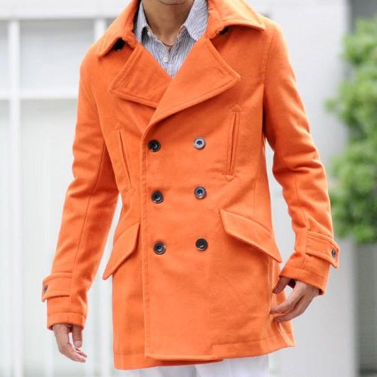 エボリューション EVOLUTION ピーコート メンズ 秋 冬 春 ウール混