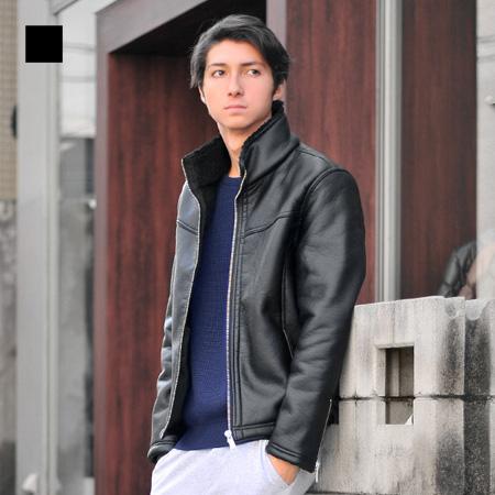 EVOLUTION（エボリューション） レザージャケット メンズ 合皮 暖かい