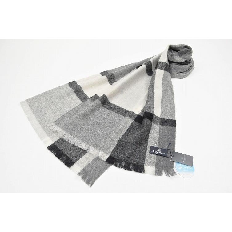 Aquascutum（アクアスキュータム） カシミヤ100％ チェック柄 マフラー