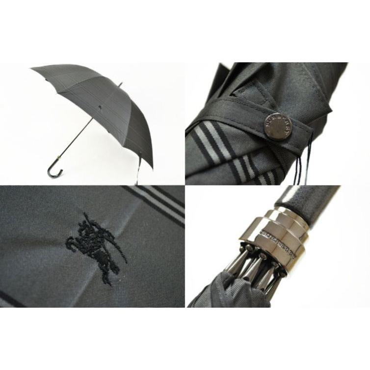 BURBERRY（バーバリー） メンズ 日傘 雨傘 晴雨兼用 長傘 グレー