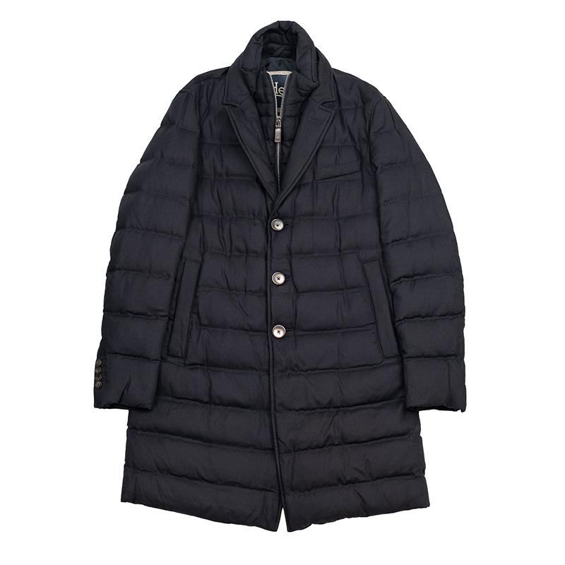 HERNO（ヘルノ） レイヤードダウンジャケット ブラック チェスター