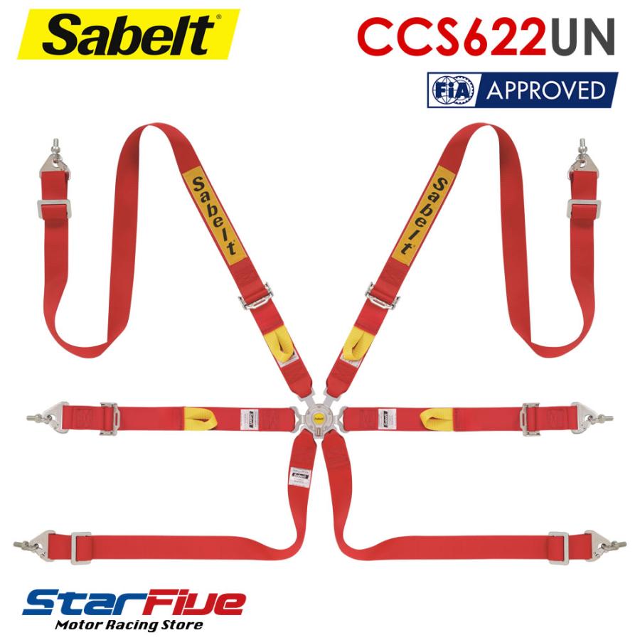 sabelt（サベルト） 6点式シートベルト CCS622UN ツーリングカー用 FIA