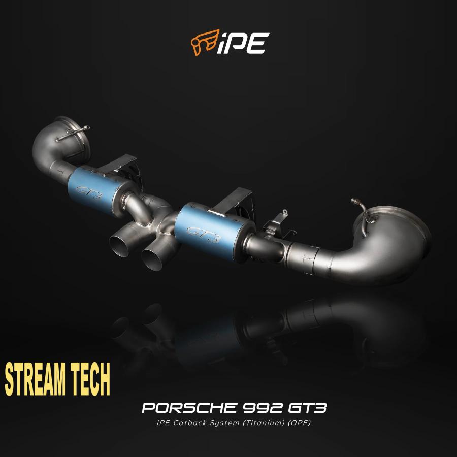 iPE イノテック PORSCHE 992 GT3用 可変バルブ マフラー チタン製