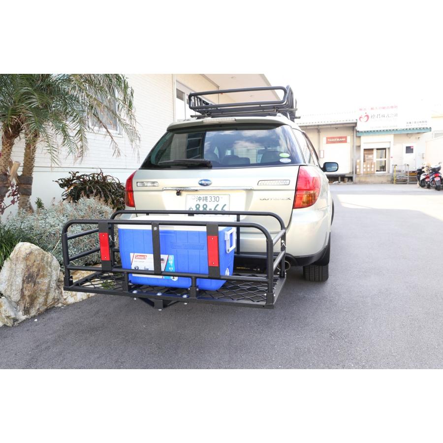 ヒッチキャリアカーゴ アルミ製 折り畳み式 ブラック 軽量 C05 1200