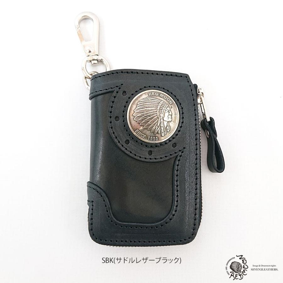 REDMOON（レッドムーン） キーケース カードケース 本革 L型ファスナー