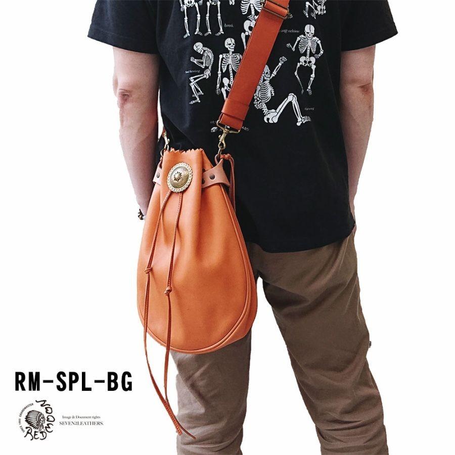 REDMOON（レッドムーン） ショルダーバッグ 巾着 グローブレザー 本革