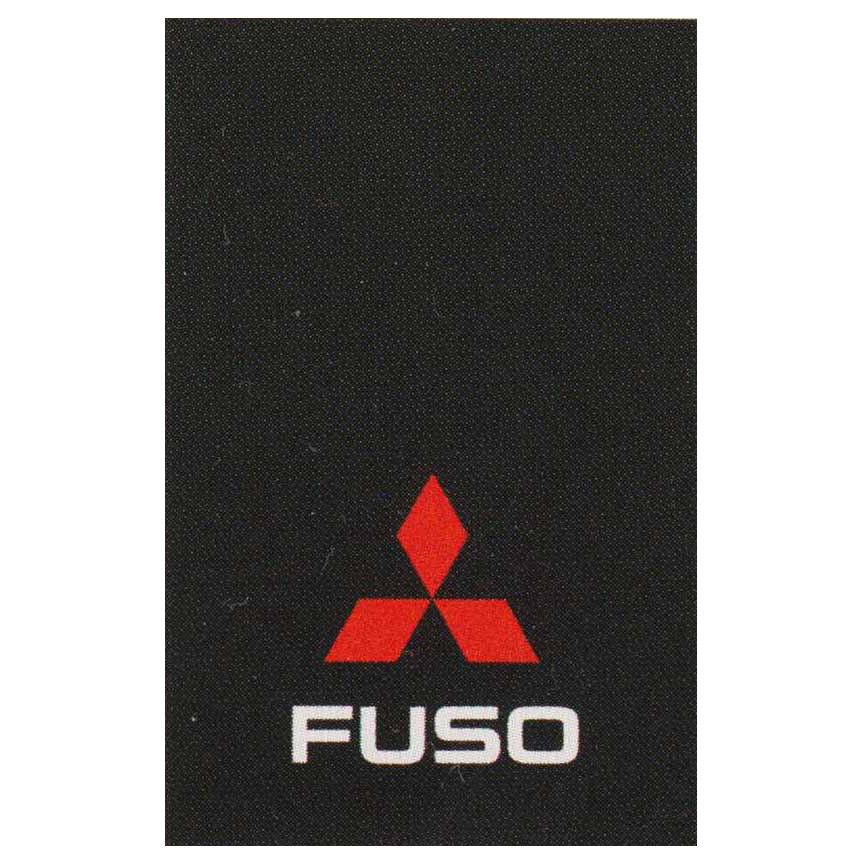 スーパーグレート マッドガード(Wリヤ)の黒地 赤スリーダイヤ 三菱