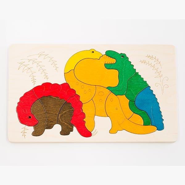 ジョージ・ラック・パズル 2重パズル・ディノサウルス GL8244 知育玩具