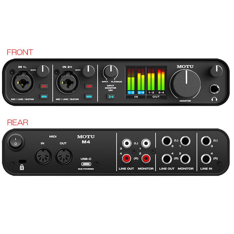 MOTU M4 【代理店品切れ中 / 次回入荷3月末ごろ予定】安心の日本正規品
