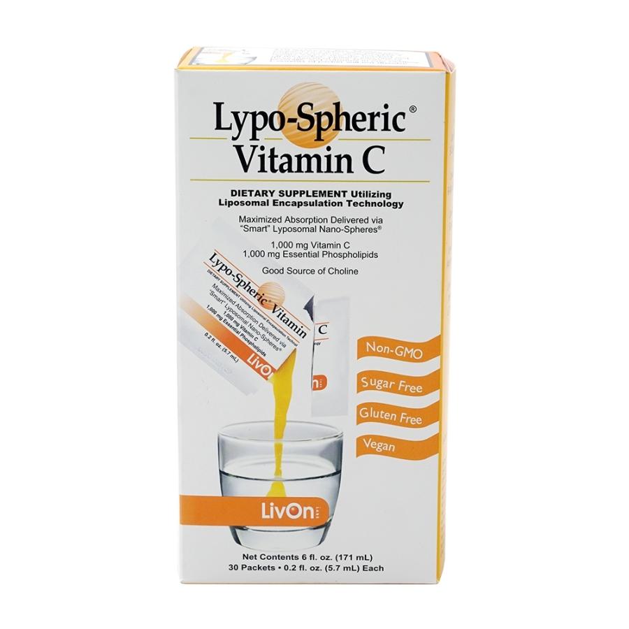 LivOn Labs リポスフェリック ビタミンC 1000mg 30個入り 包み Lypo