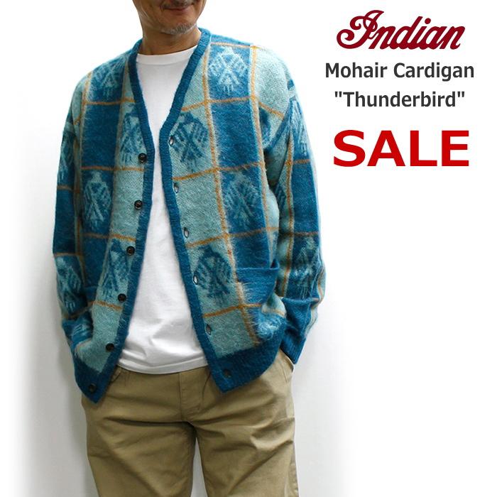 INDIAN（インディアン） セール！ ネイティブ柄モヘアニット