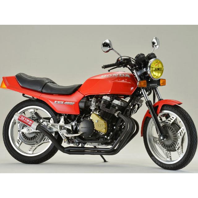 ワルツ機械曲げマフラー ブラック CBX400F パステルロード 【送料無料