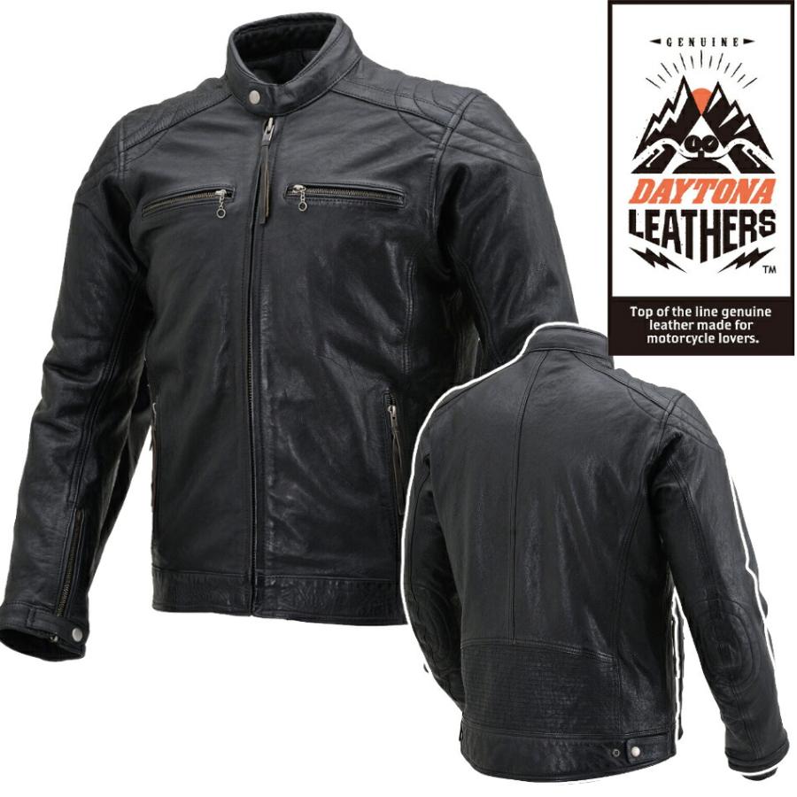 DAYTONA（デイトナ） カフェライダースジャケット ブラック DL-006