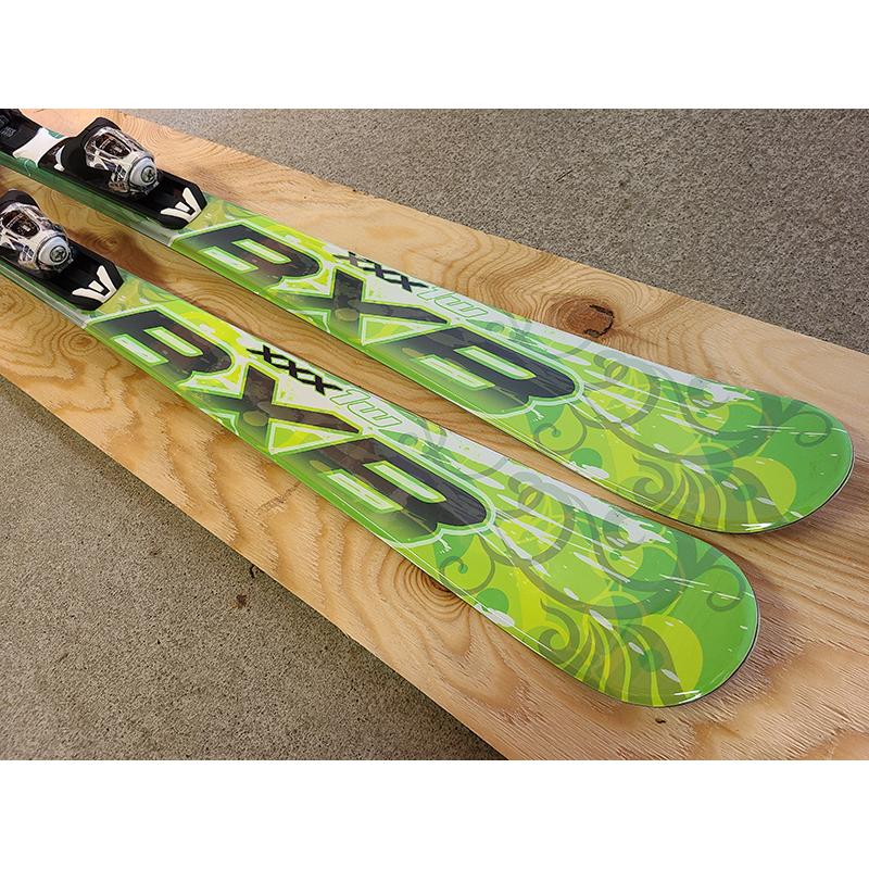 BXB スキー 4点セット BLUEMORIS BXB XXX-1W GRN 150/160/170cm 金具