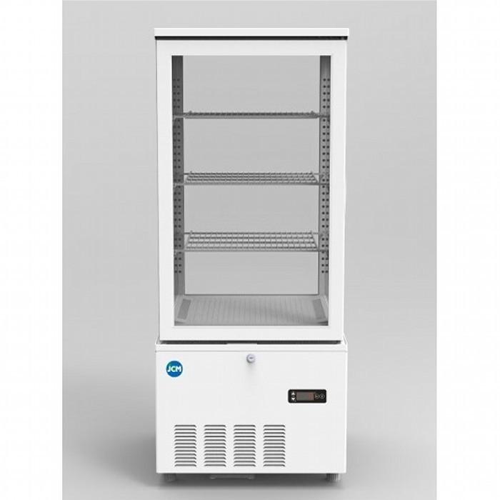 JCM JCM 4面ガラス冷蔵ショーケース 片面扉 2℃〜12℃ 158L JCMS-160