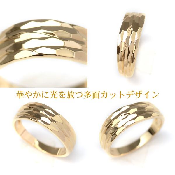 18Kゴールド Vカットデザイン リング 18金 リング k18 指輪 ゴールド