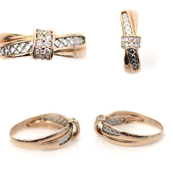 結婚 10周年 記念日 天然 ダイヤモンド リング 指輪 18金ピンク