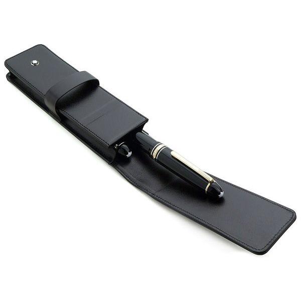MONTBLANC（モンブラン） ペンケース 筆箱 革 2本用 2本差 ブラック