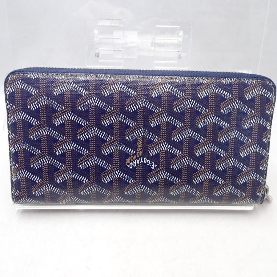 GOYARD（ゴヤール） 長財布 ラウンドファスナー PVC レザー ネイビー