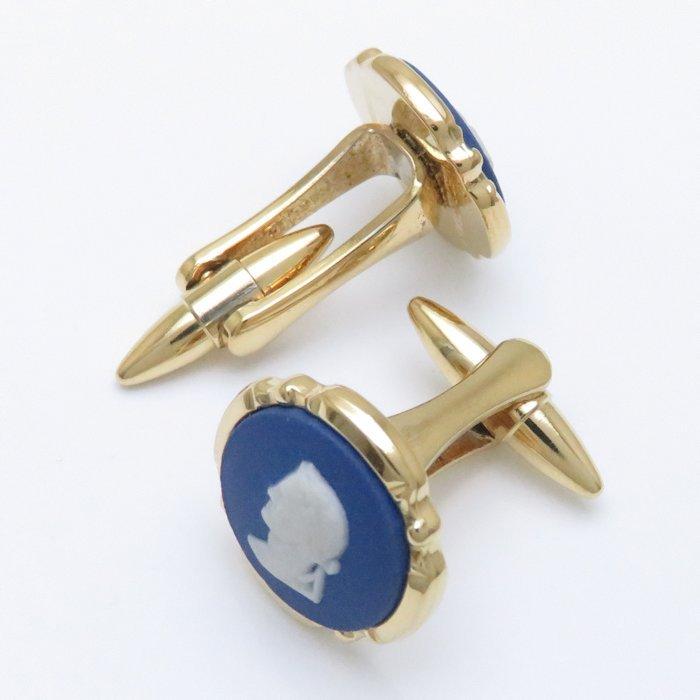 WEDGWOOD（ウェッジウッド） カフス ジャスパー ゴールドxブルーx