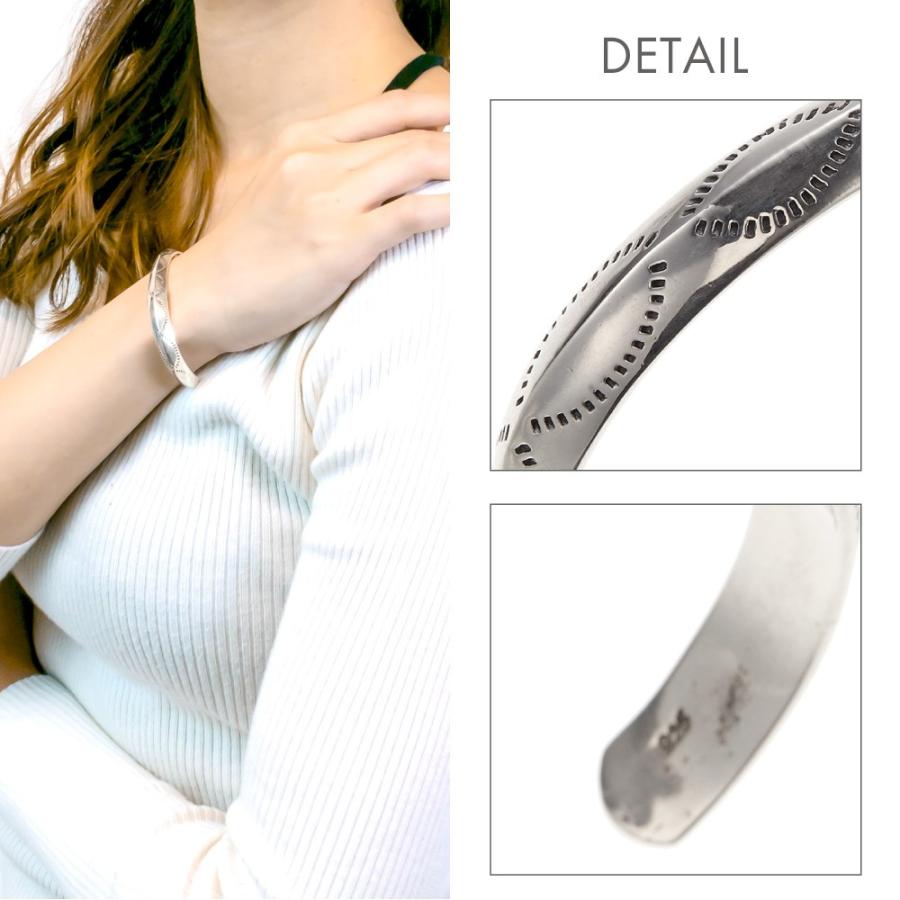 バングル メンズ レディース シルバー925 民族模様 インディアン