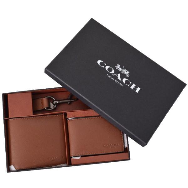 COACH（コーチ） 財布 メンズ レザー コンパクト財布+定期入れ+