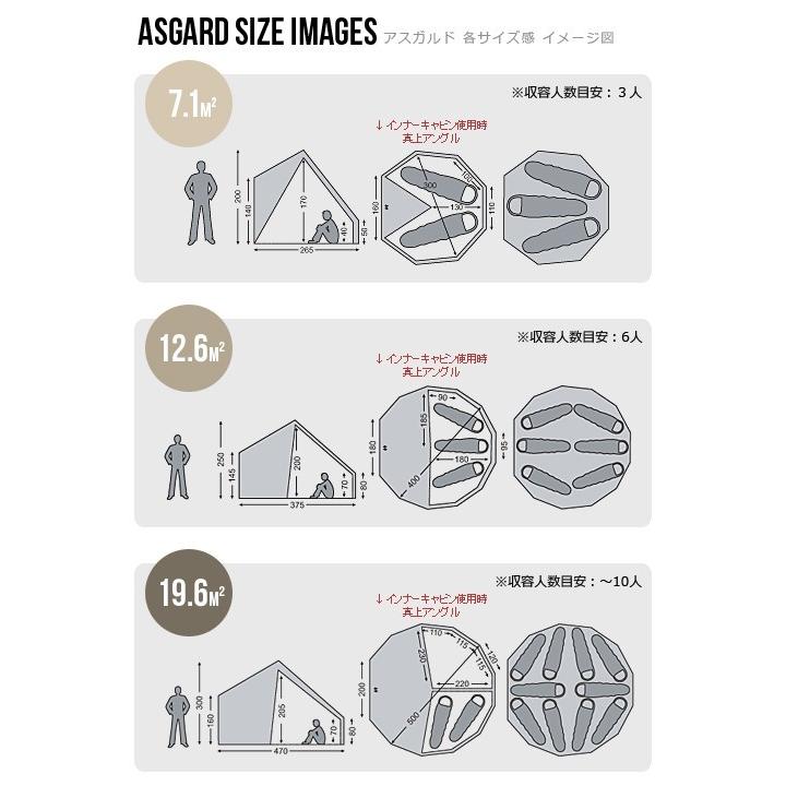 ノルディスク アスガルド 19.6用 ジップインフロア Nordisk Asgard