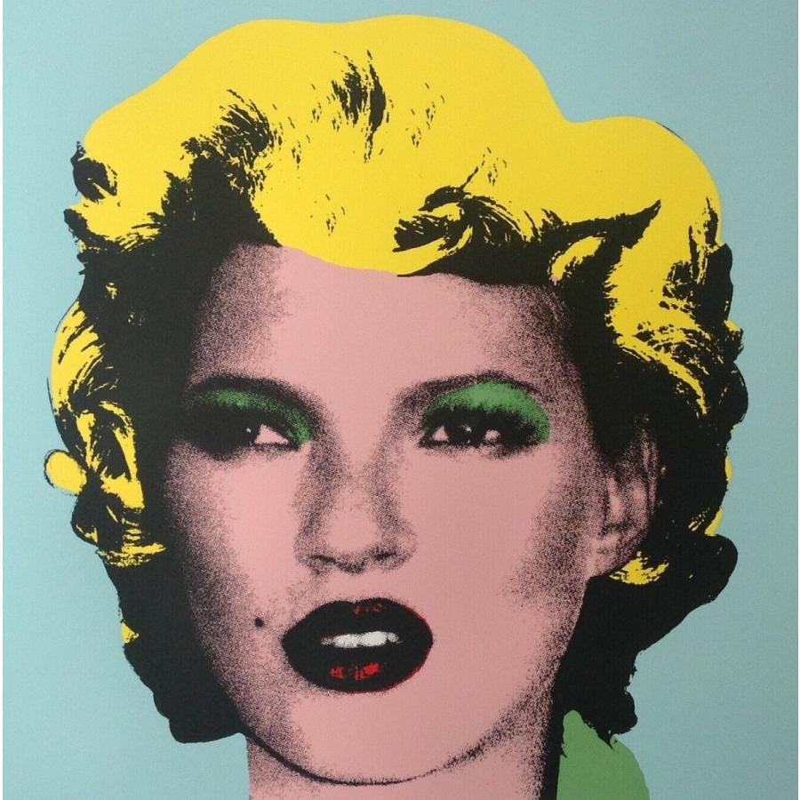 Banksy バンクシー KATE MOSS ケイトモス WCP リプロダクション シルク