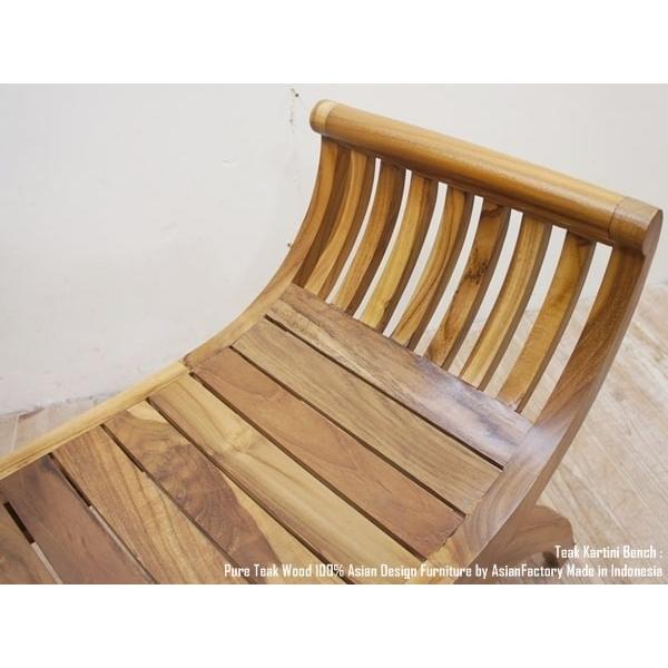 カルティニベンチNA チーク無垢材 アジアン家具 長椅子 スツール