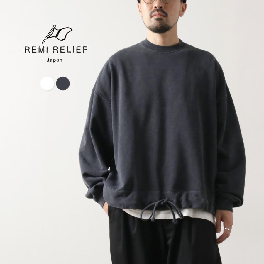 REMI RELIEF（レミ レリーフ） SP加工裏毛アウトドアBIGサイズクルー