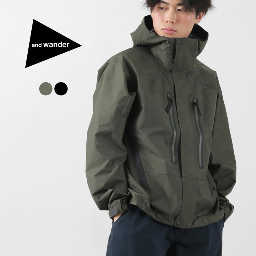 and wander（アンドワンダー） 2.5レイヤー ハイカー レインジャケット