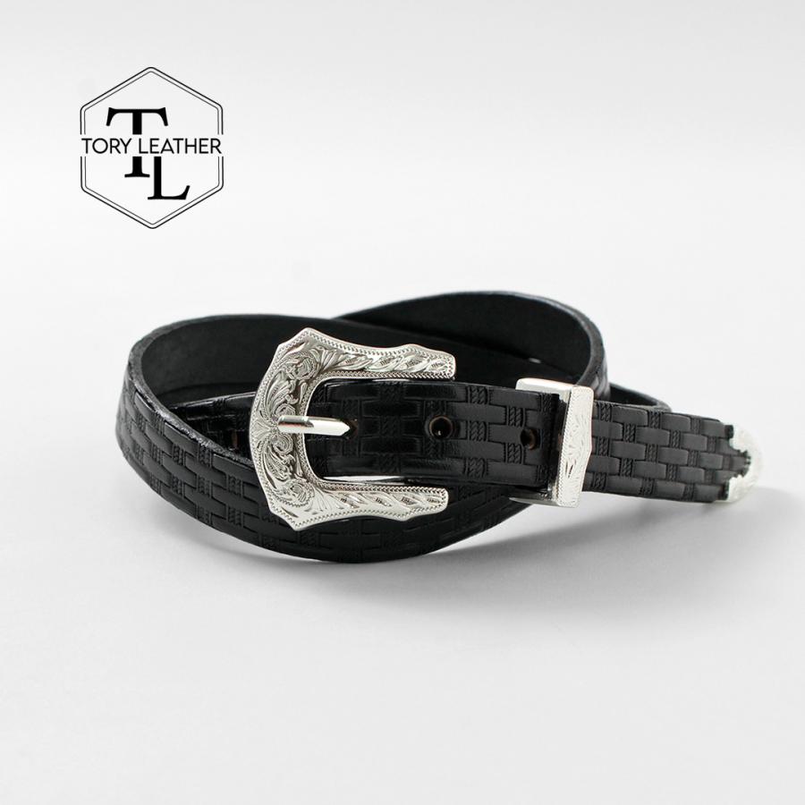 TORY LEATHER（トリーレザー） 3/4インチ ウエスタンベルト バスケット