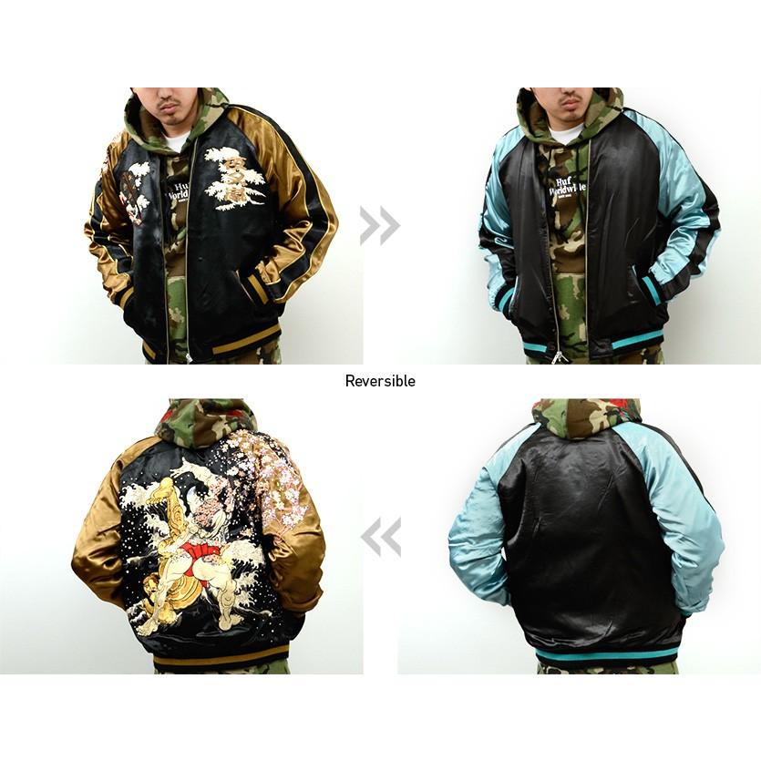 花旅楽団 和柄 スカジャン SUKAJAN メンズ レディース 相撲 力士 行司