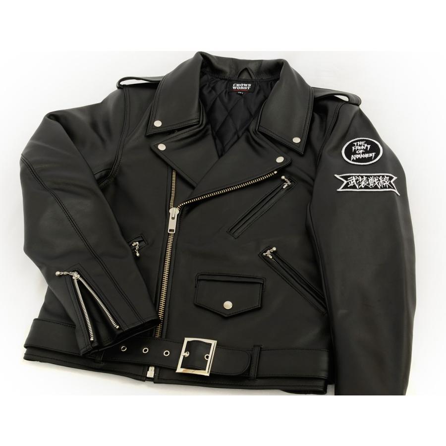 CROWS×WORST クローズ×ワースト レザー ライダース ジャケット T.F.O.A