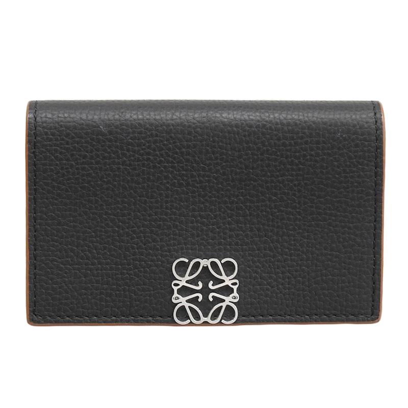 LOEWE（ロエベ） アナグラム カードケース 名刺入れ レザー ブラック