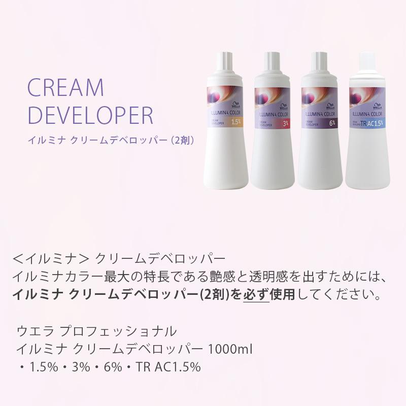 ウエラ プロフェッショナル イルミナ クリームデベロッパー 1000ml 2剤