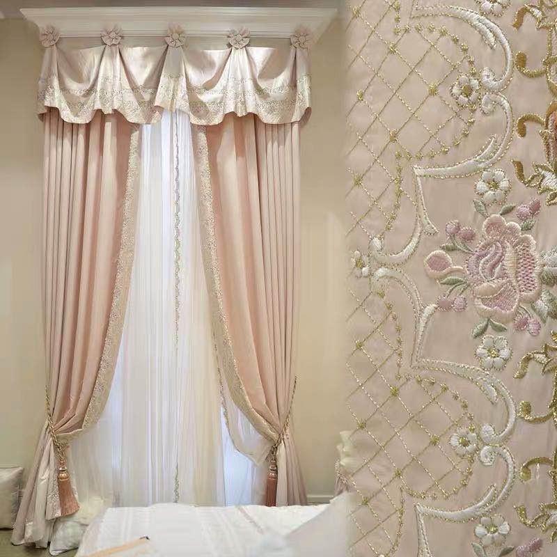 フリルカーテン 花柄 新商品 ユニーク ピンク ゴージャス カーテン