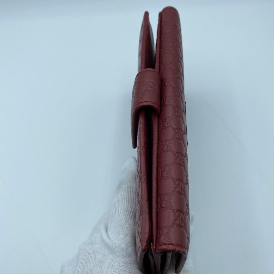 GUCCI（グッチ） 【GUCCI】グッチ マイクログッチシマ 長財布 RED
