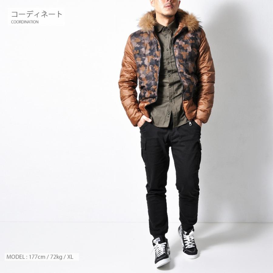 全品送料無料 期間限定 SALE ファーフード付き 迷彩ダウンジャケット