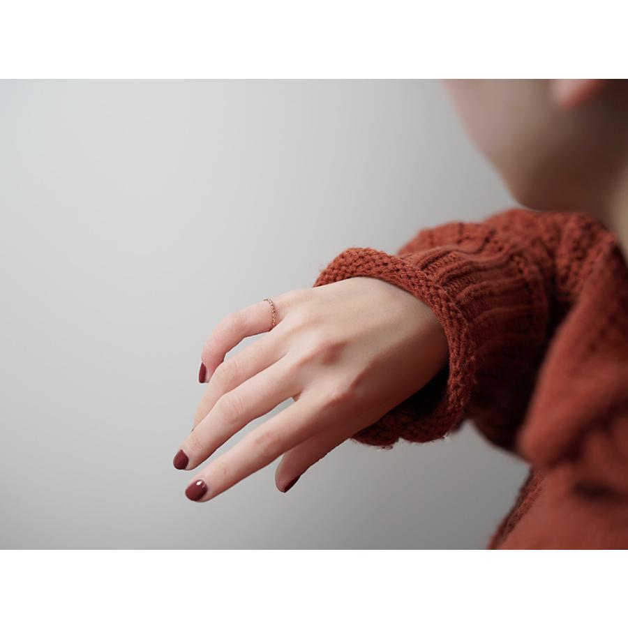 K18 ラブ ピンキー リング ハート 地金 指輪 ピンキーリング