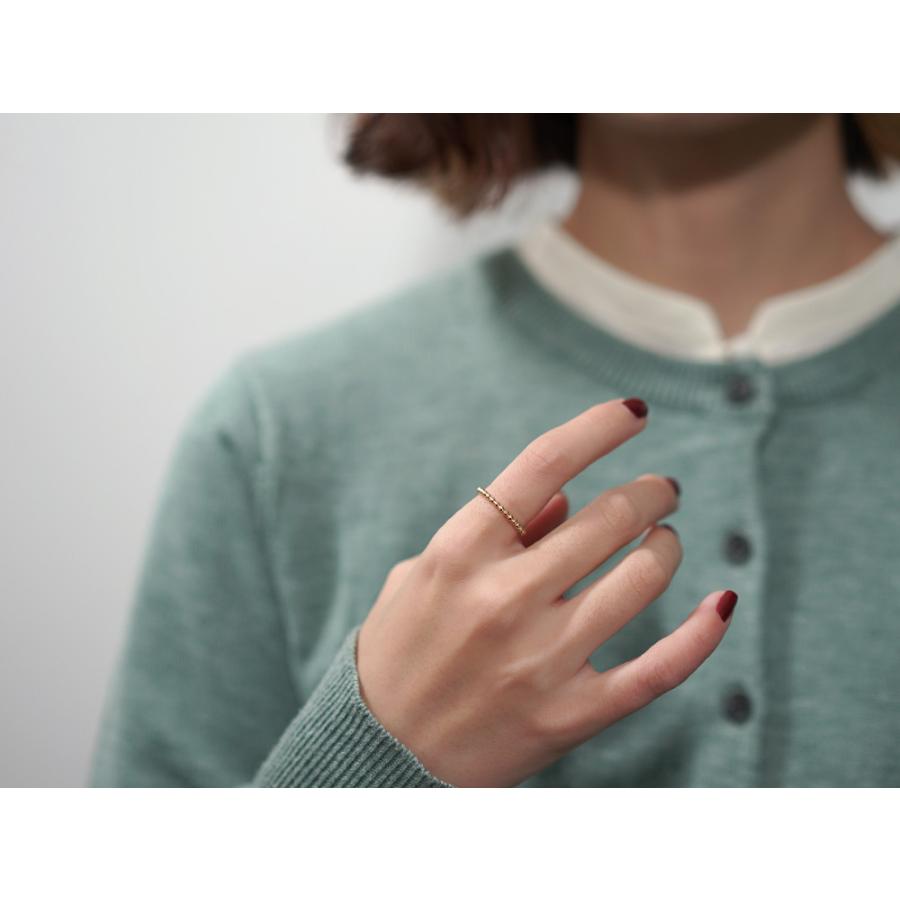 K18 プリュイ リング 指輪 レディース 重ね付け スタッキング スタック