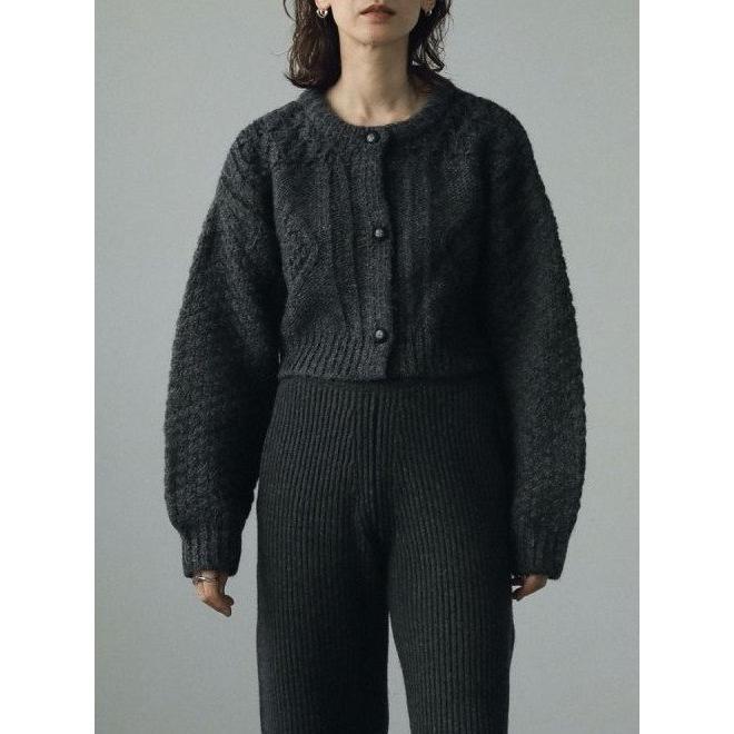 anuke（アンヌーク） Cable Knit Cardigan 24秋冬 62420508 即日発送