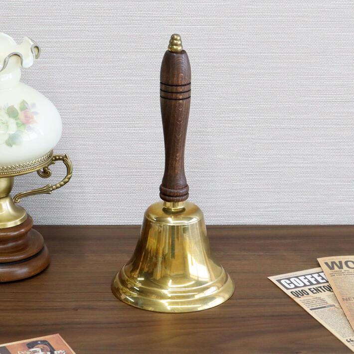 イタリア製 真鍮 ハンドベル Mサイズ クラシック アンティーク