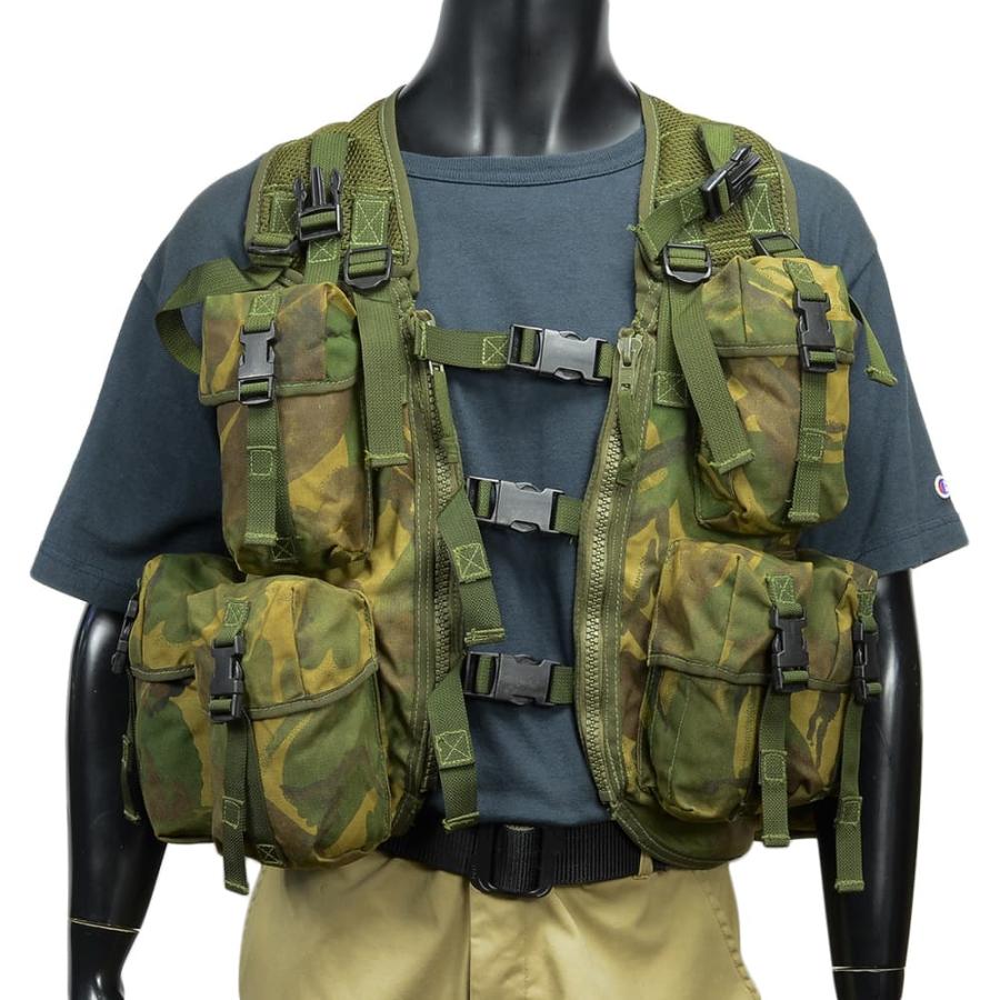イギリス軍放出品 タクティカルベスト DPM迷彩 ポーチ8個付き [ 可