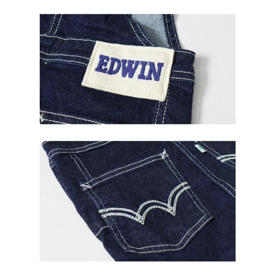 EDWIN（エドウィン） キッズ ベビー ストレッチデニム オーバーオール