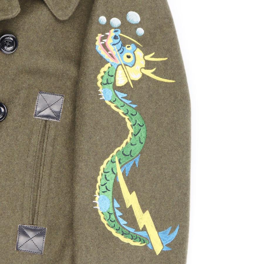 WEIRDO（ウィアード） WEIRDO SKULL & SNAKE - PEA COAT (KHAKI) P